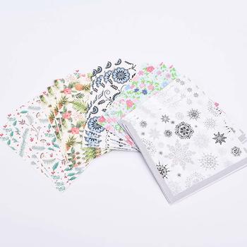Advanced Equipment With Accurate Color Flower Dinner Napkins Set