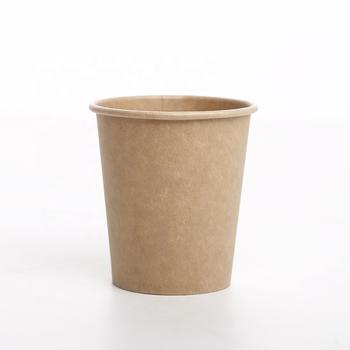 Single Wall Custom Printed Eco Friendly Kraft Cups For Wholesale