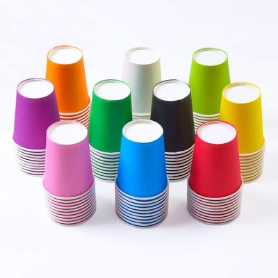 Disposable Coffee Cups Recycable Cold Drink Paper Cup Biodegradable Tableware Coloful Cup