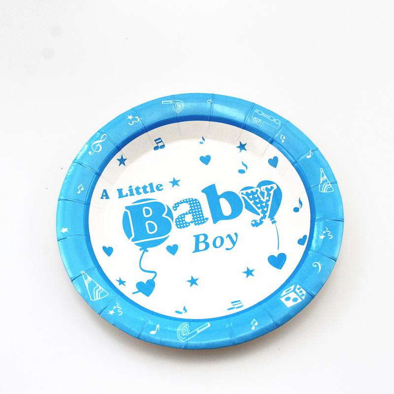 disposable tableware custom design baby shower disposable party supplies paper plates