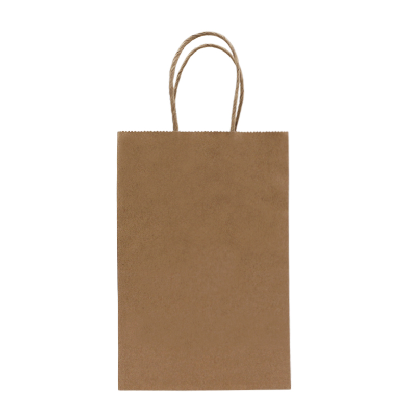 product-custom printed brow kraft biodegradable paper shopping bags with handles-ISROYAL HOUSEWARE-i