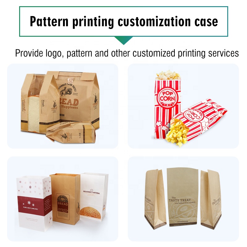 product-Custom bread hamburger food delivery package kraft paper bag-ISROYAL HOUSEWARE-img