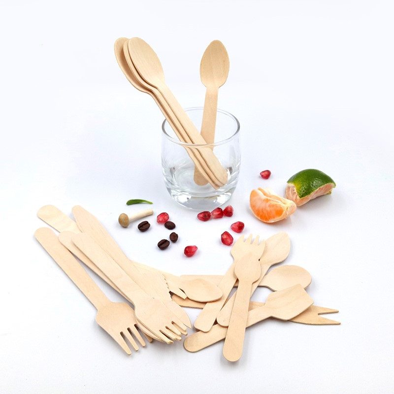 product-Woodland Premium Disposable Wooden Cutlery Jumbo Pack of Biodegradable Utensils Set-ISROYAL 