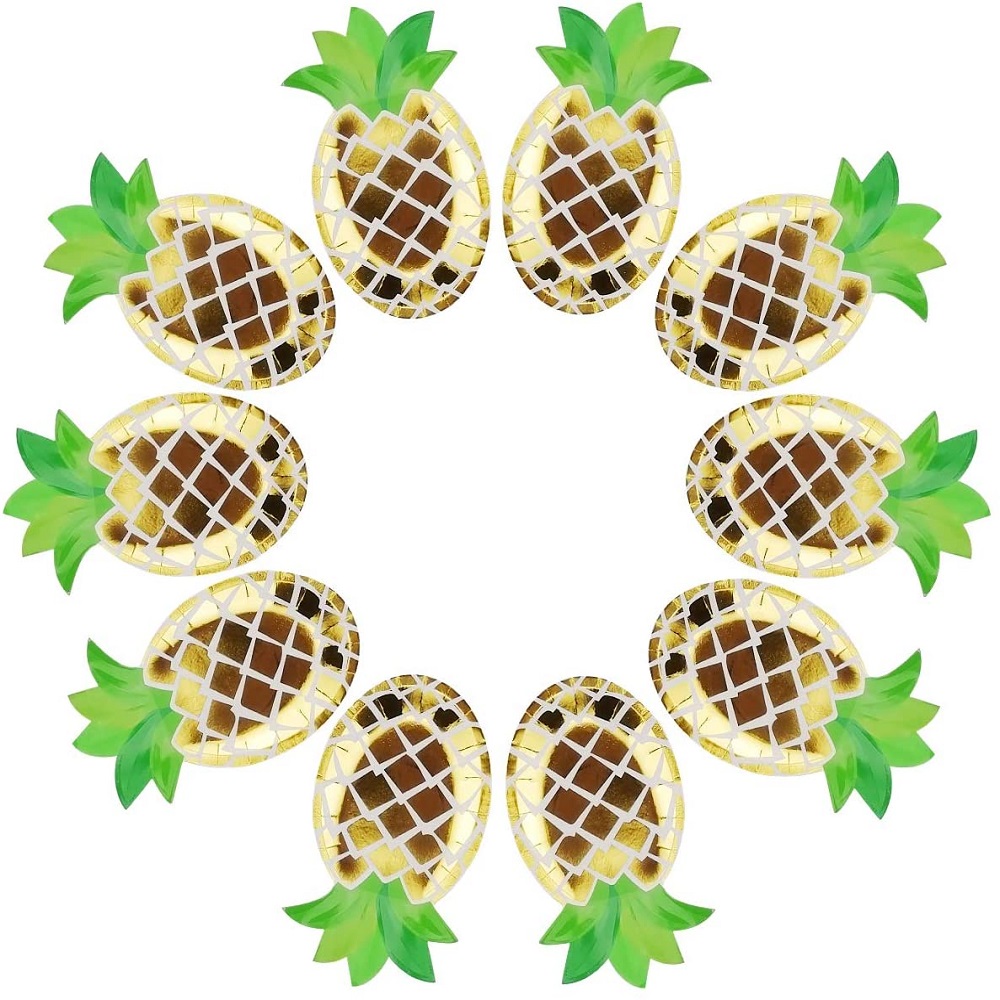 product-Pineapple Shape Paper Plates Cake Snack Party Decorations Plates-ISROYAL HOUSEWARE-img