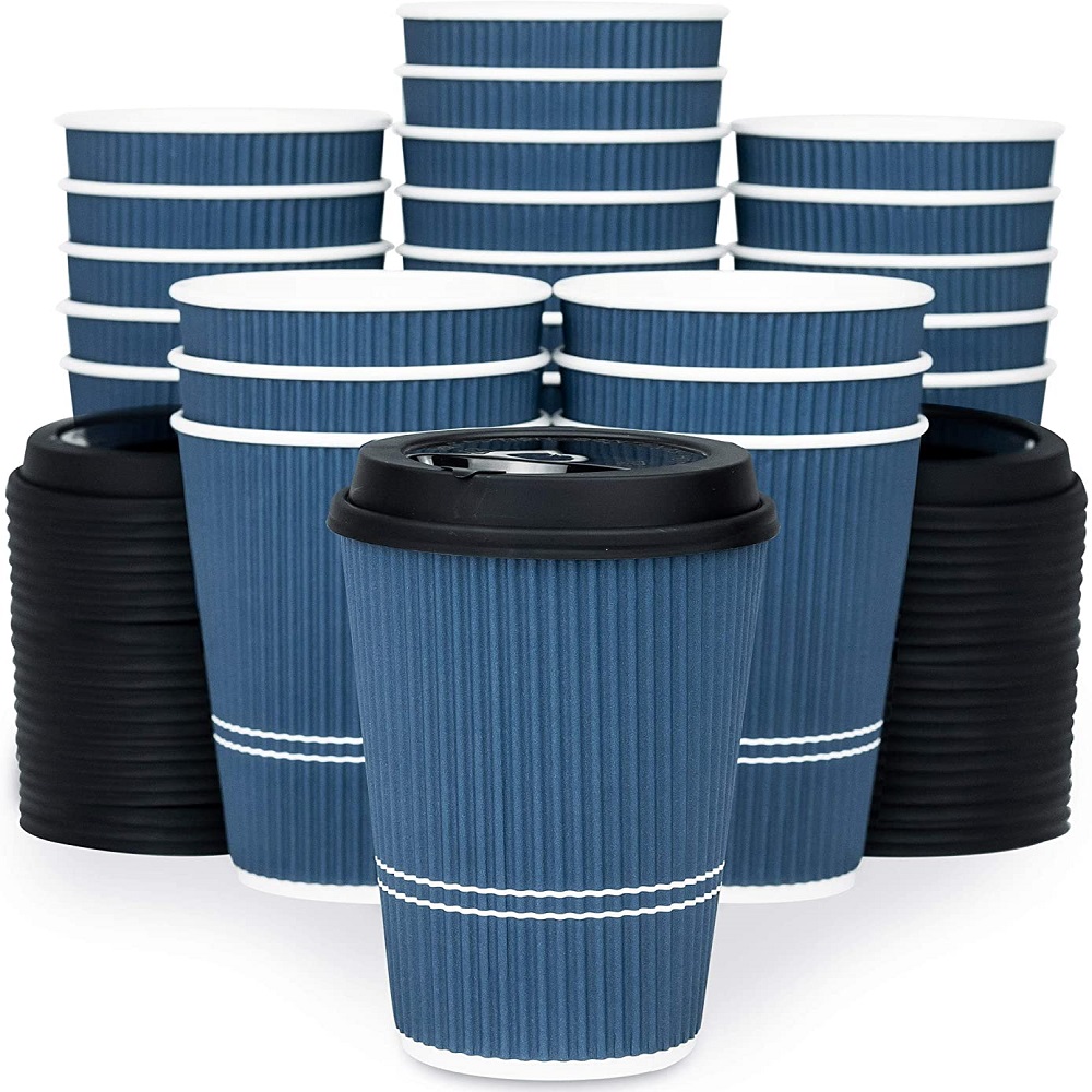 product-12 oz custom printed PE coated ripple wall wholesale paper coffee cup-ISROYAL HOUSEWARE-img