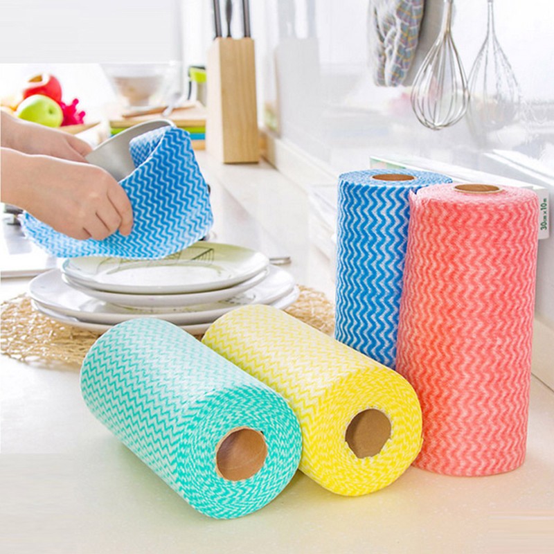 product-Eco-friendly nonwoven household disposable kitchen paper tower lazy rag cleaning cloths-ISRO
