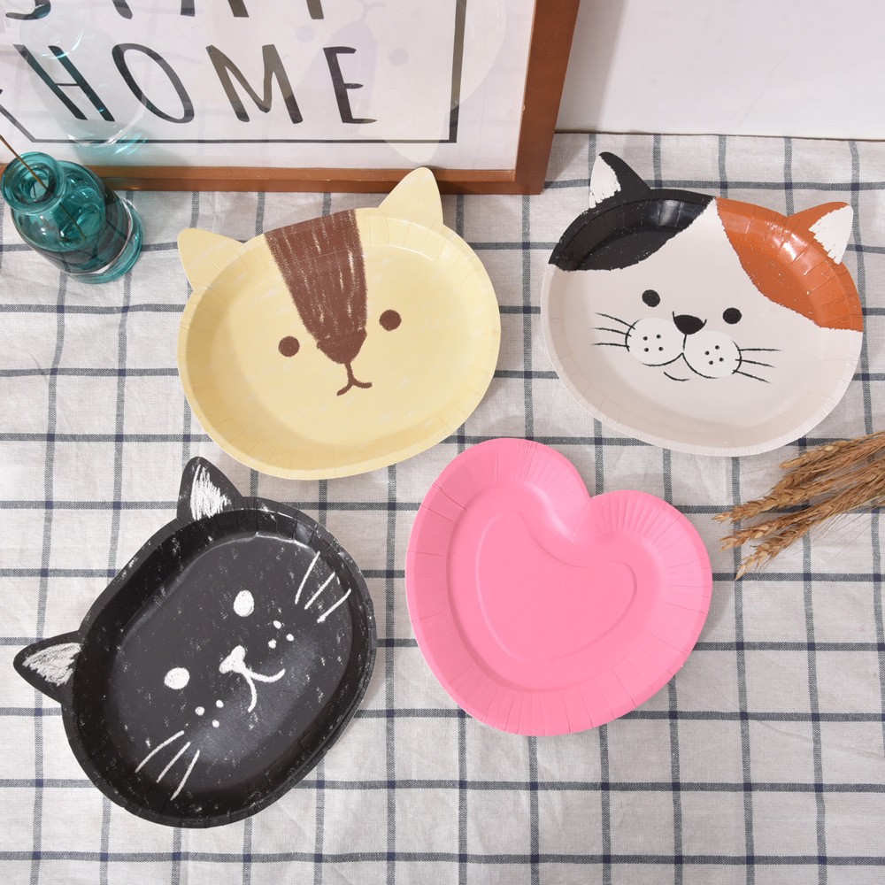product-Export creative and lovely animals thickened cupcakes for heart plate barbecue plate cookwar