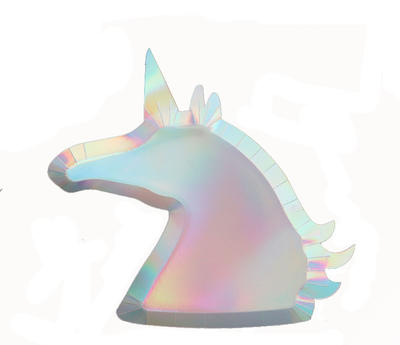Amazon sells personalized unicorn paper Plates, environmentally friendly tableware, disposable party plates