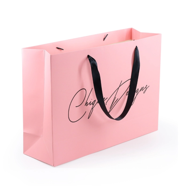 product-Wholesale Cheap Price Luxury Famous Brand Gift Custom Printed Shopping Paper Bag With Your O