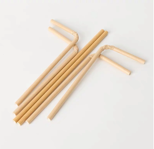product-ISROYAL HOUSEWARE-biodegradable white and black flexible paper straws, natural kraft paper s