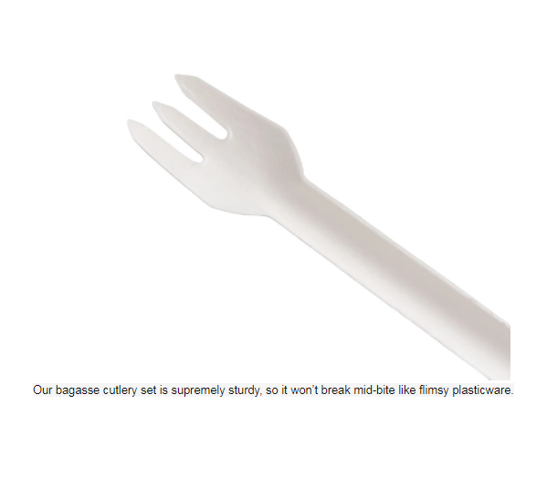 product-Wholesale Eco Friendly Biodegradable Disposable Sugarcane Bagasse Paper Cutlery-ISROYAL HOUS